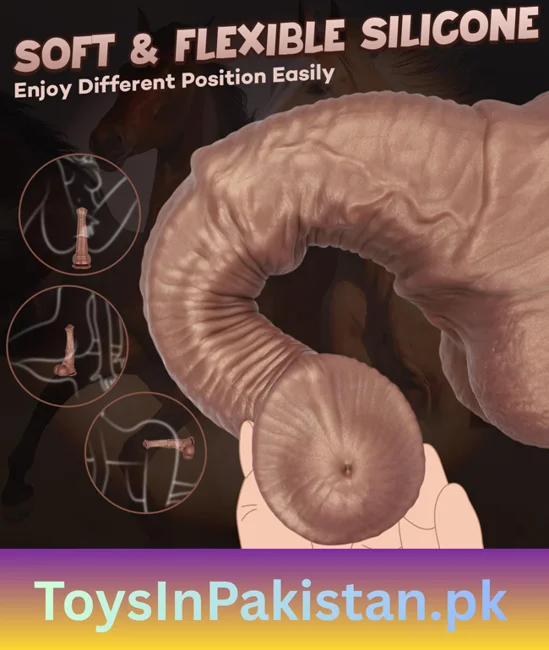 10.5 inch horse-shape suction dildo