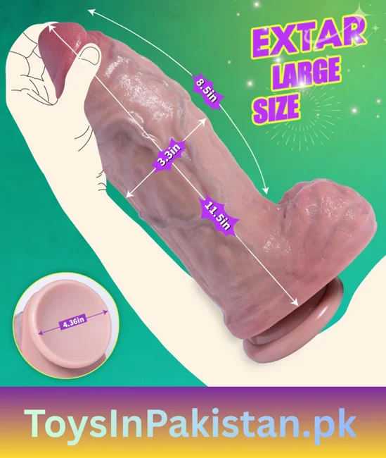 11.5 inch 3.3 wide xxl dual-density dildo