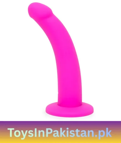 6 inch curved silicone harness dildo
