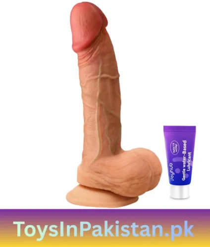 7 inch soft silicone harness-compatible dildo