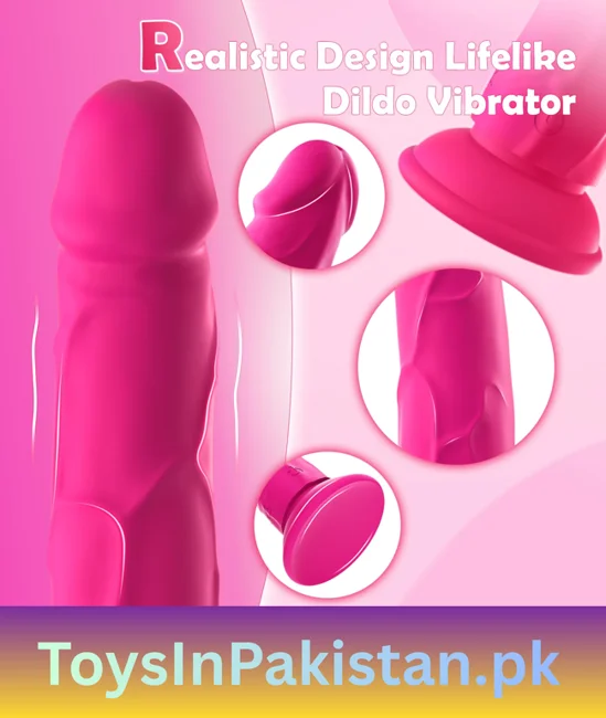7.68 inch pink 10-mode vibrating dildo