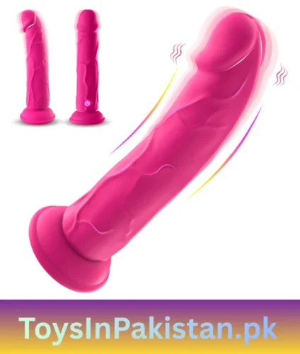 7.68 inch pink 10-mode vibrating dildo