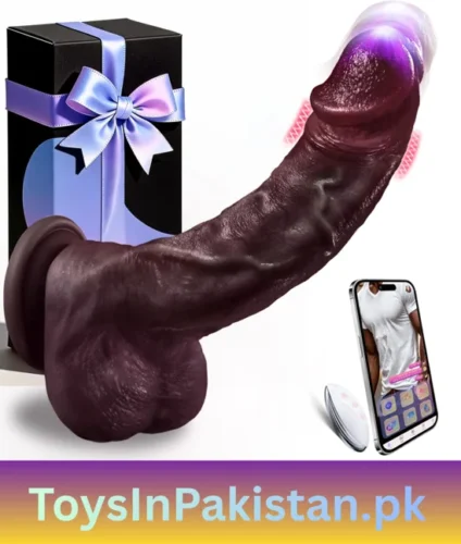 8.4 inch remote thrusting vibrating dildo