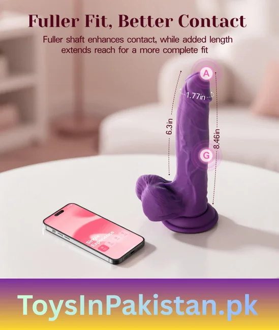 8.46 inch app-control realistic vibrating dildo