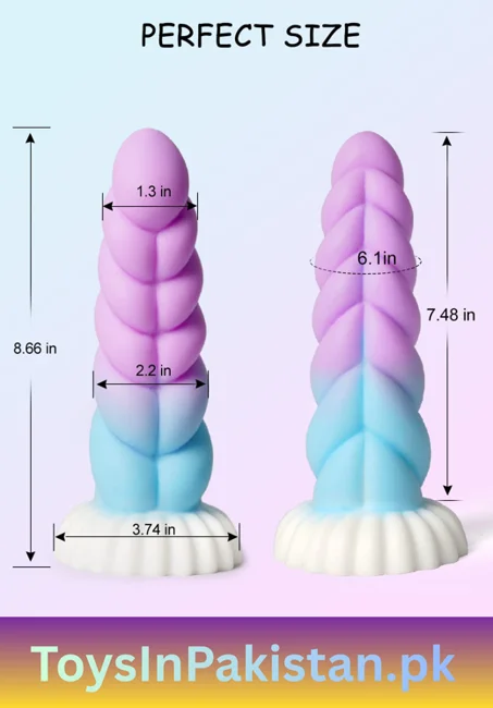 8.66 inch colorful monster suction dildo