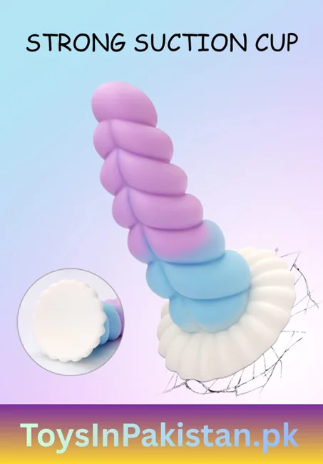 8.66 inch colorful monster suction dildo